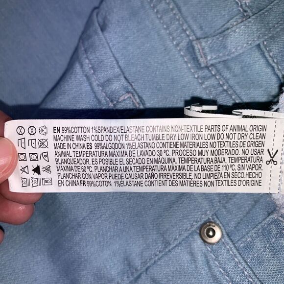 Life In Progress Womens Skinny Jeans Denim Light Wash Stretch Distressed Size 30 - Picture 6 of 6